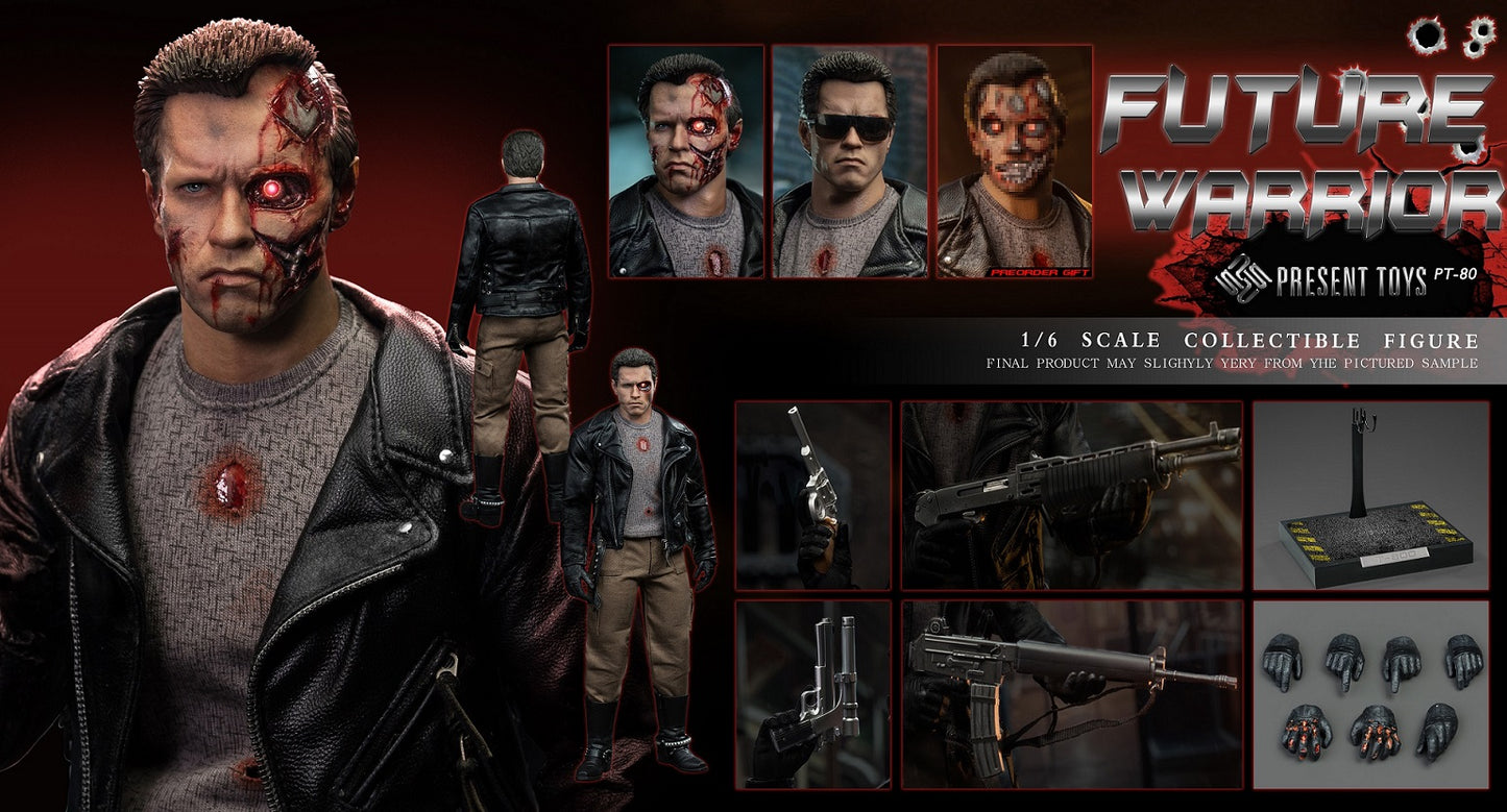 Preventa Figura Future Warrior (versión chaqueta de piel genuina) marca Present Toys SP80 escala 1/6