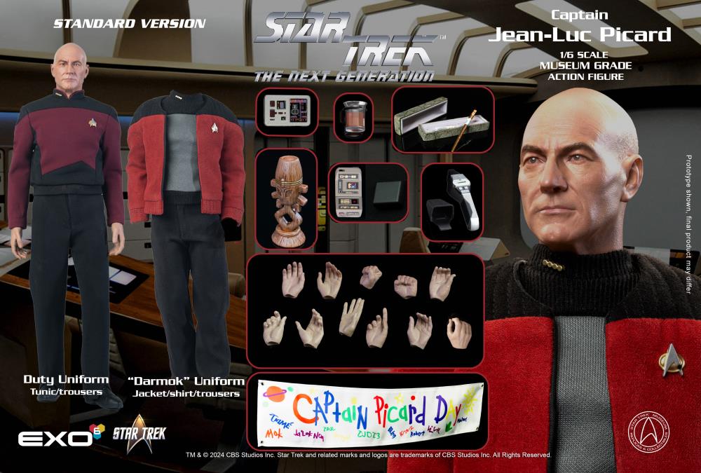 Pedido Figura Captain Jean-Luc Picard (Standard version) - Star Trek: The Next Generation marca EXO-6 EXO-01-019-STN escala 1/6
