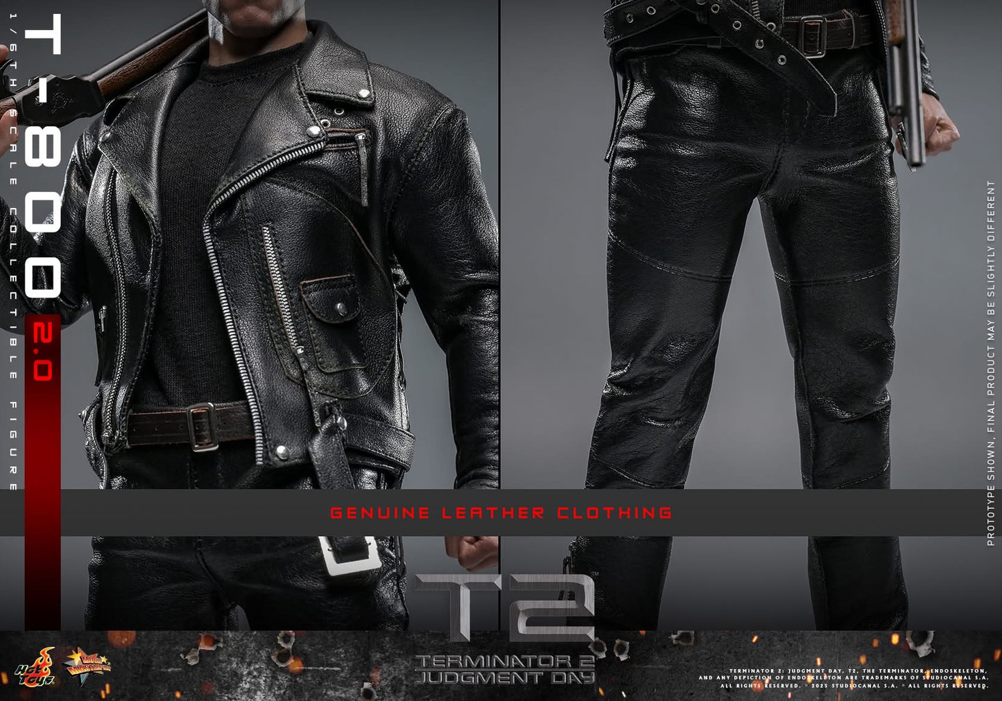 Preventa Figura T-800 (2.0) - Terminator 2: Judgment Day marca Hot Toys MMS795 escala 1/6
