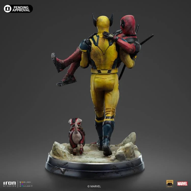 Preventa Estatua Deadpool & Wolverine (Dogpool) Deluxe (Limited Edition) - Deadpool & Wolverine marca Iron Studios escala de arte 1/10