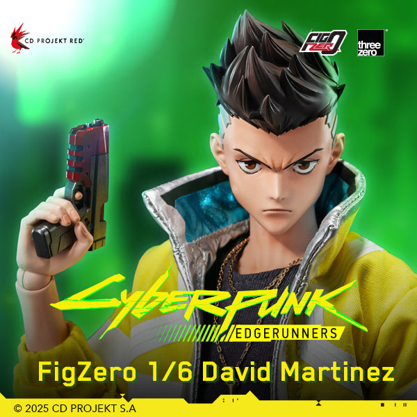 Preventa Figura David Martinez - Cyberpunk: Edgerunners - Figzero marca ThreeZero 3Z0599 escala 1/6