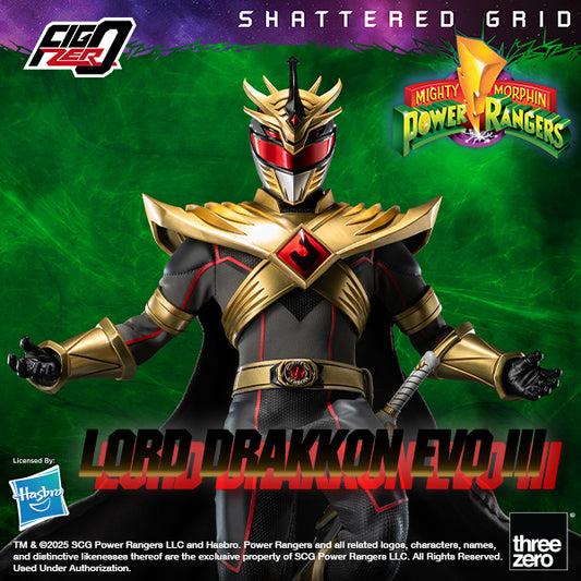 Preventa Figura Lord Drakkon Evo III - Mighty Morphin Power Rangers: Shattered Grid - FigZero marca Threezero 3Z1026 escala 1/6