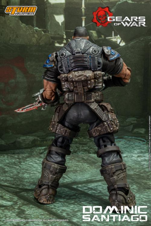 Preventa Figura Dominic Santiago - Gears of War marca Storm Collectibles escala pequeña 1/12