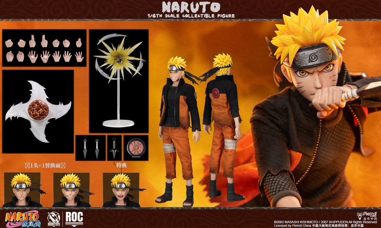Preventa Figura Naruto Uzumaki (Battle Damaged Version) - Naruto Shippuden marca Rocket Toys ROC-012 escala 1/6