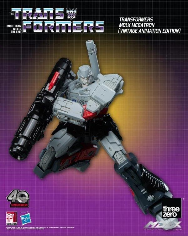 Pedido Figura MDLX Megatron (Vintage Animation) Exclusive 40th Aniversary - Transformers marca Threezero 3Z0694 (18 cm)