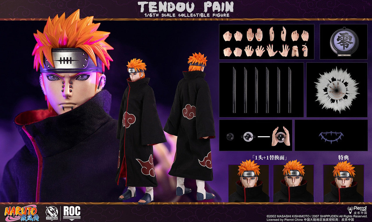 Preventa Figura Tendo Pain - Naruto Shippuden marca Rocket Toys ROC-013 escala 1/6