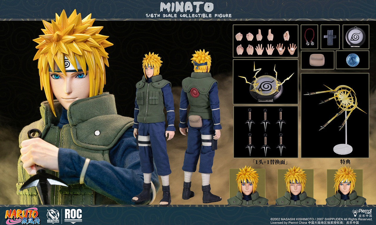 Preventa Figura Minato Namikaze (Yellow Flash Version) - Naruto Shippuden marca Rocket Toys ROC-016 escala 1/6