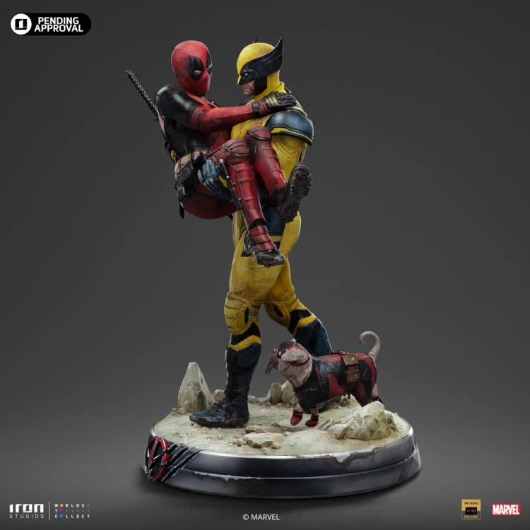 Preventa Estatua Deadpool & Wolverine (Dogpool) Deluxe (Limited Edition) - Deadpool & Wolverine marca Iron Studios escala de arte 1/10