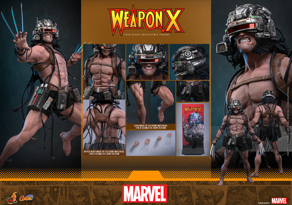 Preventa Figura LOGAN - Weapon X - Marvel Comics marca Hot Toys CMS034 escala 1/6