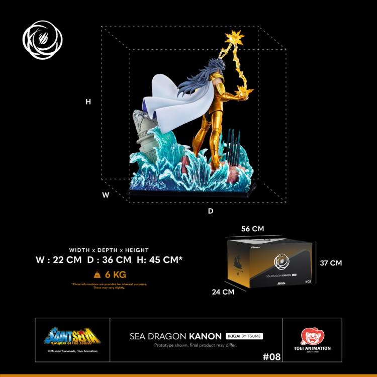 Pedido Estatua Sea Dragon KANON (Limited Edition) - Saint Seiya Ikigai marca TSUME escala 1/6
