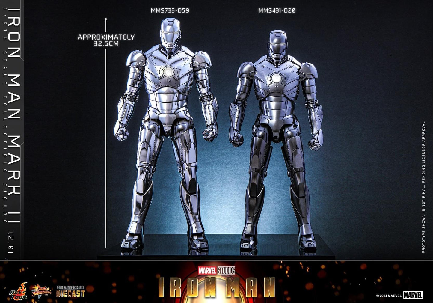 Preventa Figura Hot Toys Iron Man Mark II (2.0) marca Hot Toys MMS733 D59 escala 1/6