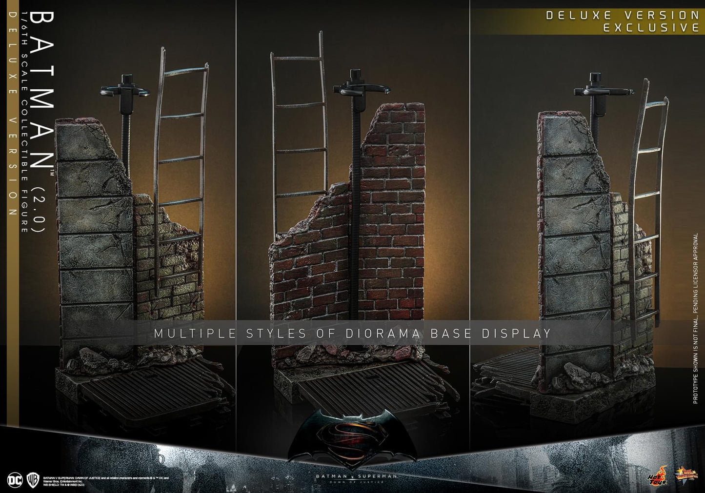 Preventa Figura Batman (2.0) (Deluxe version) - Batman v Superman: Dawn of Justice™ marca Hot Toys MMS732 escala 1/6
