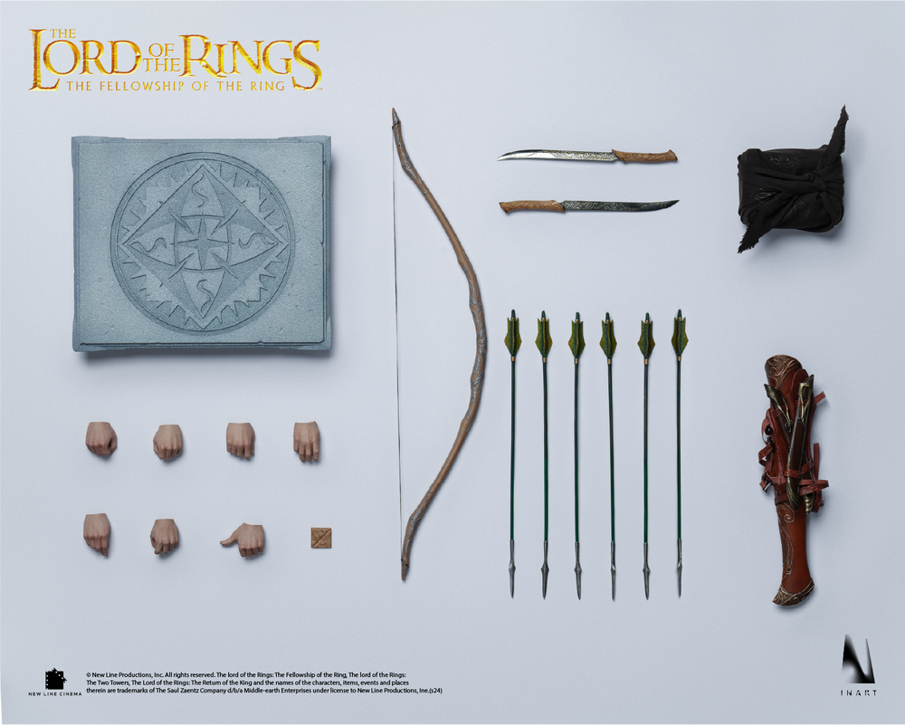 Pedido Figura LEGOLAS (Cabello enraizado) - The Lord of the Rings marca Inart A014 escala 1/6