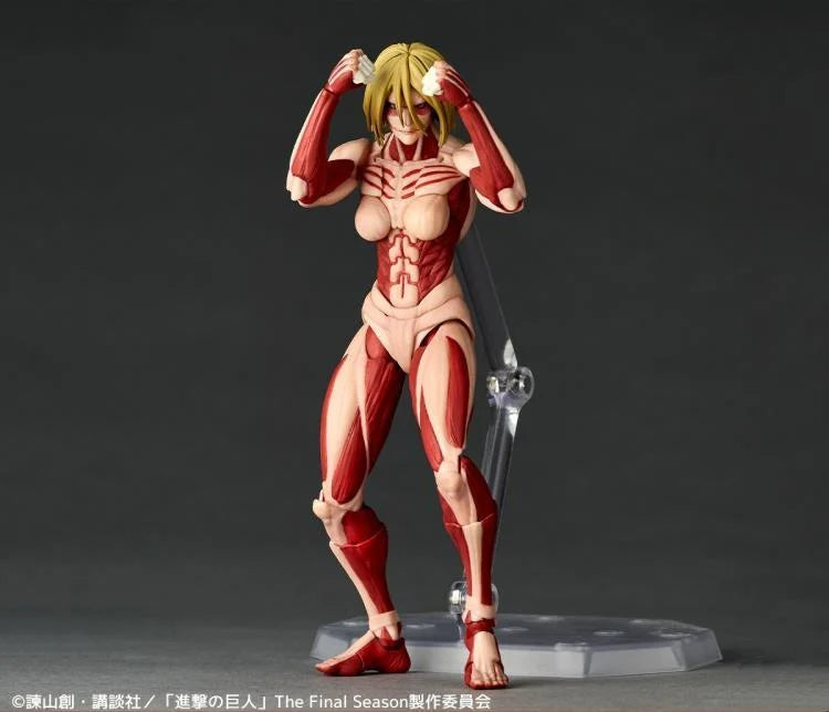 Preventa Figura Female Titan (Annie Leonhart) - Attack on Titan / Shingeki no Kyojin - Amazing Yamaguchi Revoltech marca Kaiyodo NR068 (16 cm)