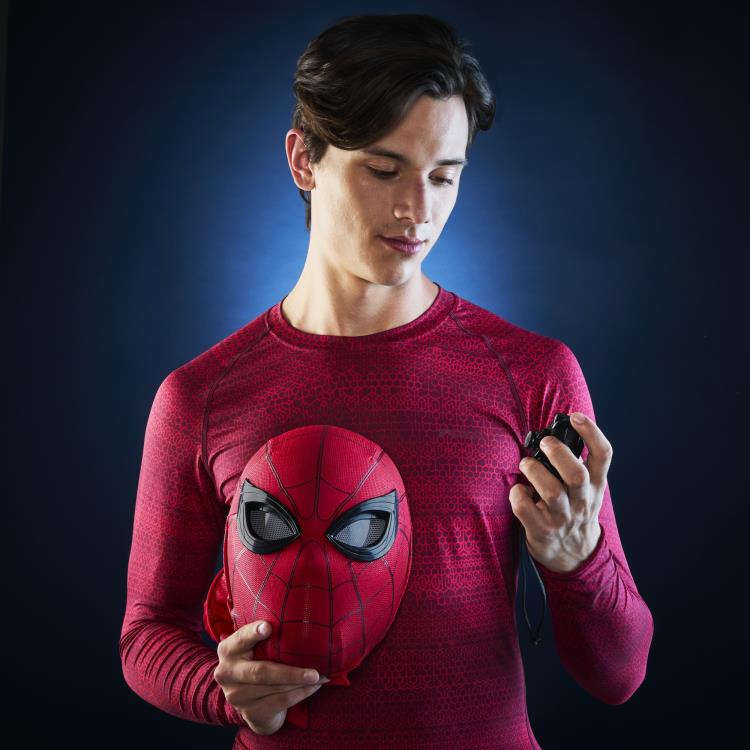 Pedido Mascara de Spider-Man (electrónica usable expresiva) - Spider-Man: Homecoming - Marvel Legends marca Hasbro escala real 1/1