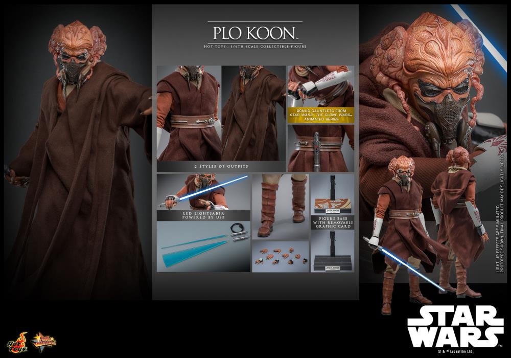 Pedido Figura Plo Koon - Star Wars: Episodio III: La Venganza de los Sith marca Hot Toys MMS785 escala 1/6