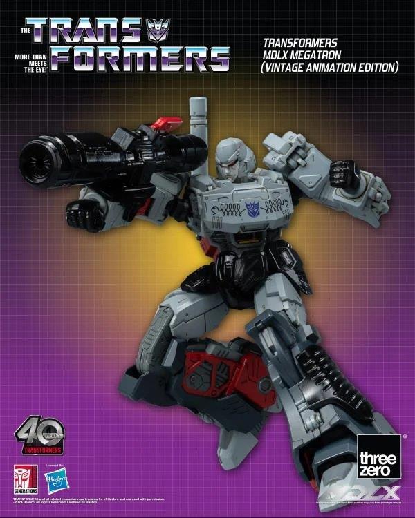 Pedido Figura MDLX Megatron (Vintage Animation) Exclusive 40th Aniversary - Transformers marca Threezero 3Z0694 (18 cm)