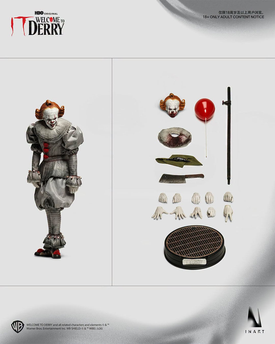 Preventa Figura Pennywise - IT: Welcome to Derry (Season 1) marca INART A039 Queen Studio escala 1/6