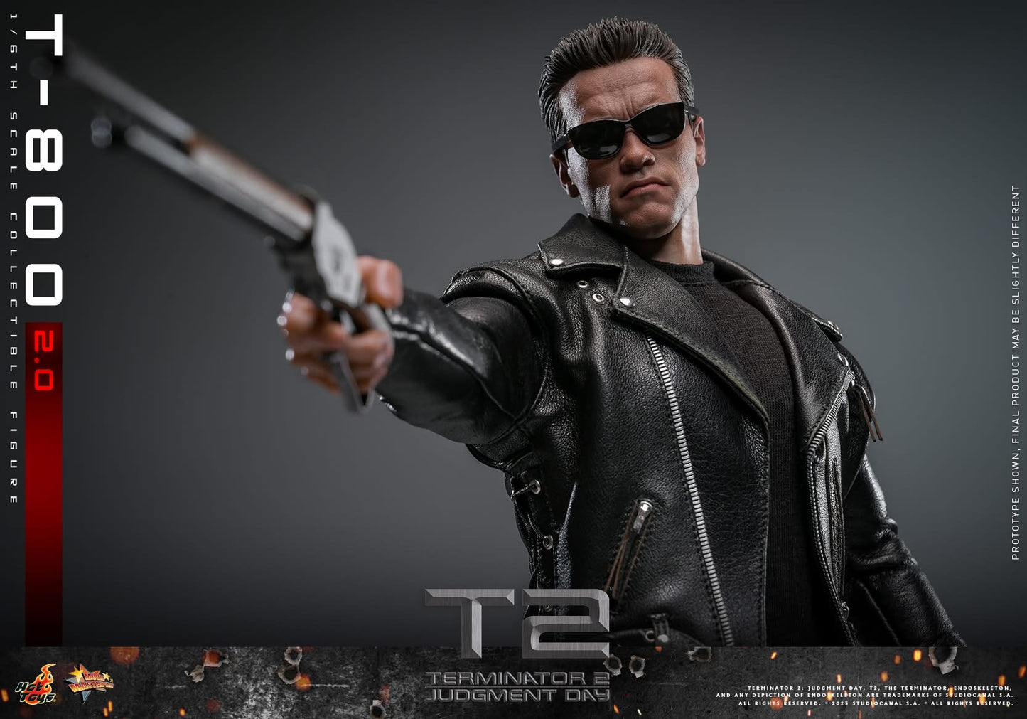 Preventa Figura T-800 (2.0) - Terminator 2: Judgment Day marca Hot Toys MMS795 escala 1/6