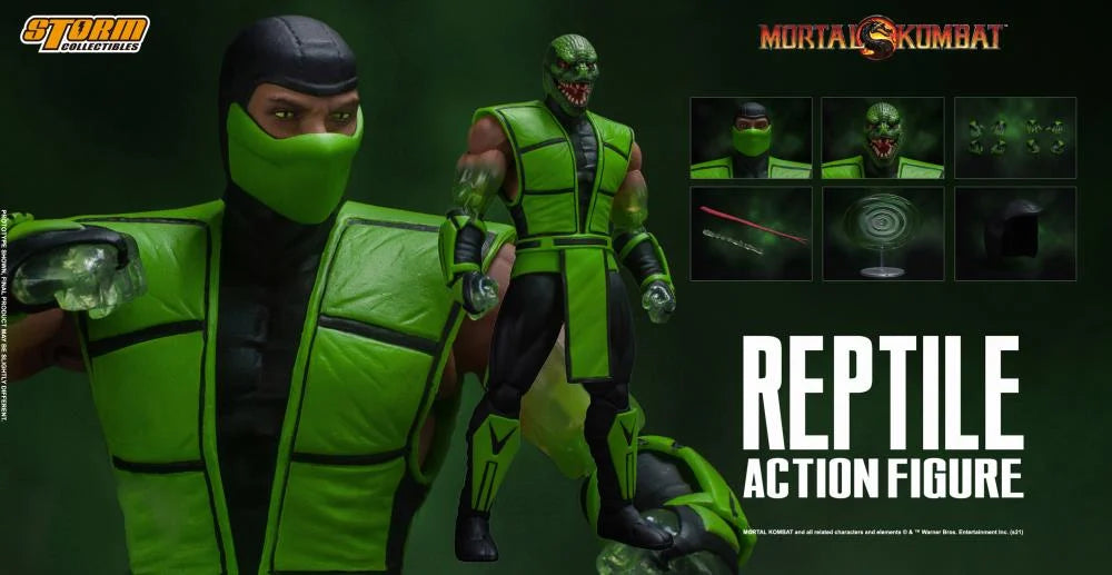 Pedido Figura Reptile (Exclusive) - Mortal Kombat marca Storm Collectibles escala pequeña 1/12