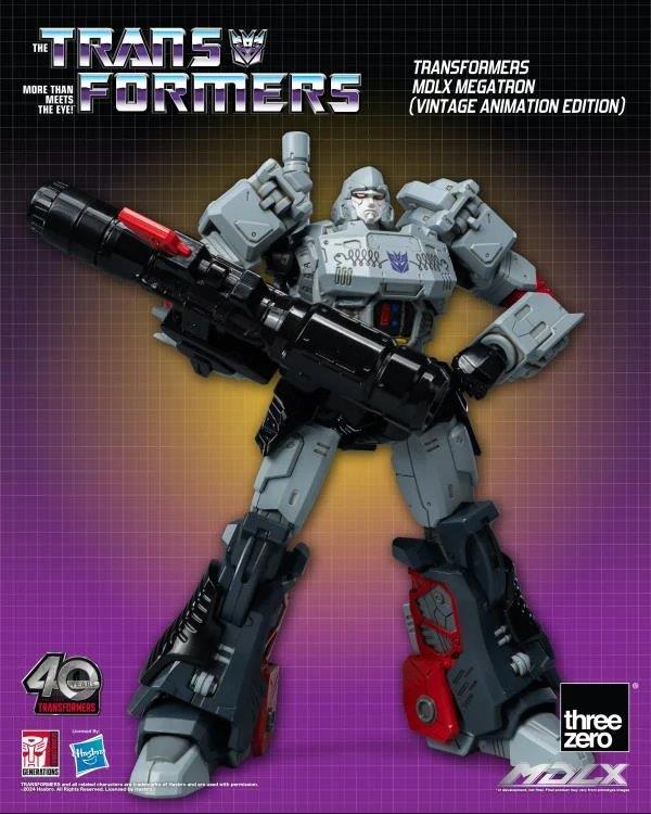 Pedido Figura MDLX Megatron (Vintage Animation) Exclusive 40th Aniversary - Transformers marca Threezero 3Z0694 (18 cm)