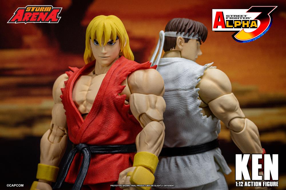 Preventa Figura KEN (Storm Arena) - Street Fighter Alpha 3 marca Storm Collectibles SFSA01 escala pequeña 1/12