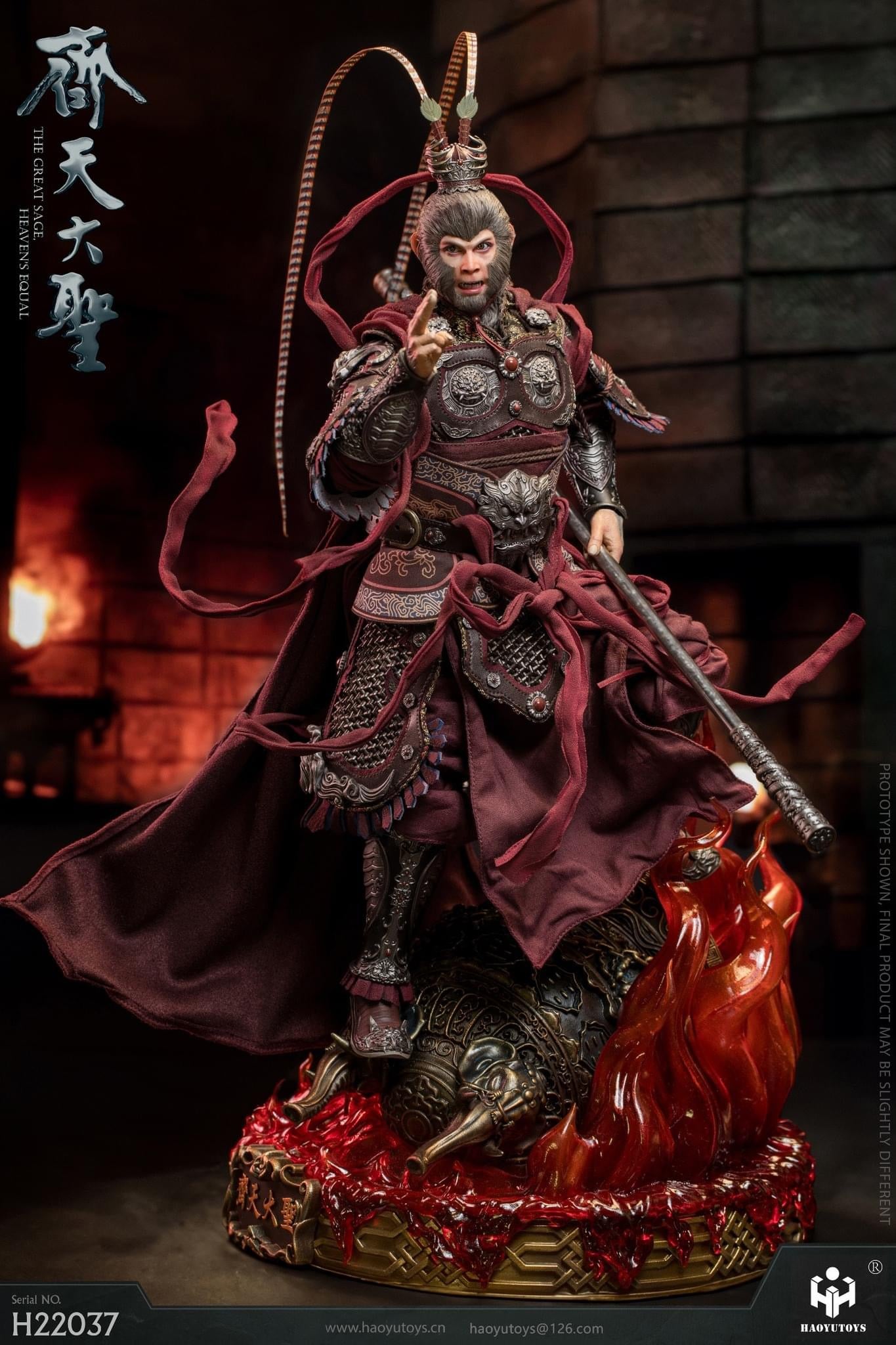 Preventa Figura Monkey King's Dark version (cobre) marca Haoyutoys H22037 escala 1/6