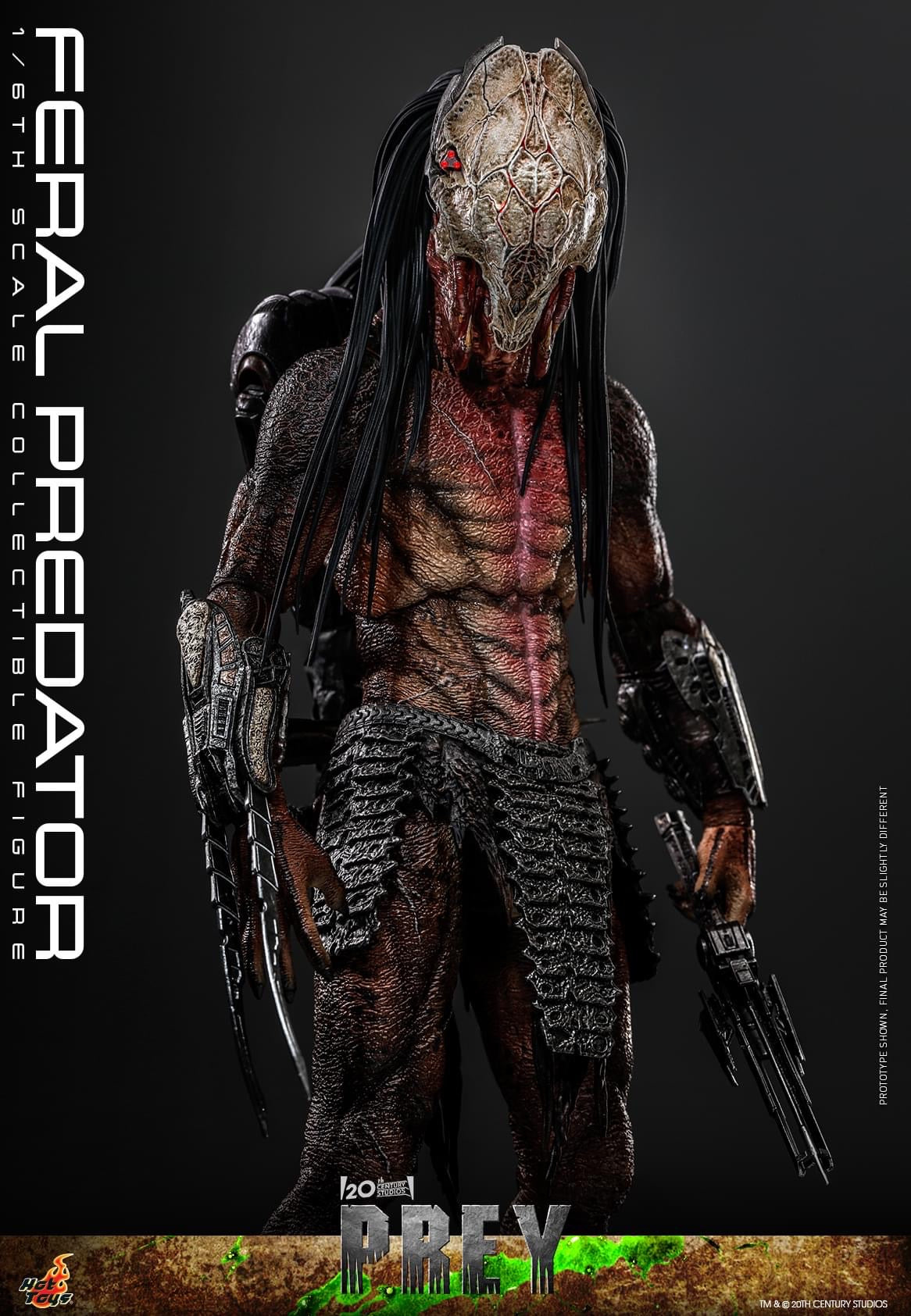 Preventa Figura Feral Predator - Prey marca Hot Toys TMS114 escala 1/6