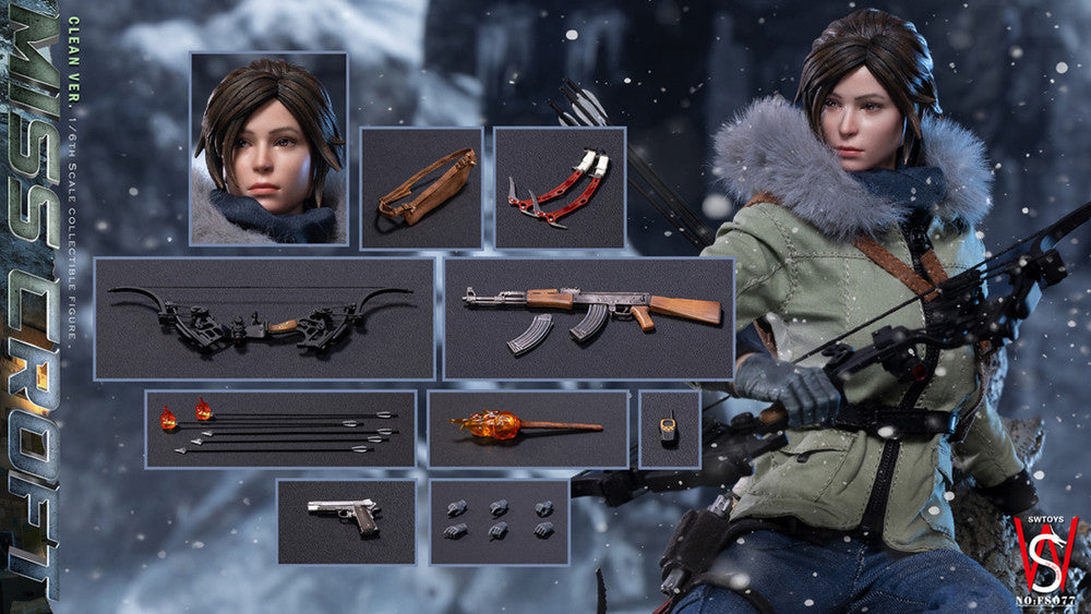 Preventa Figura Miss Croft (Clean Version) marca Swtoys FS077A escala 1/6
