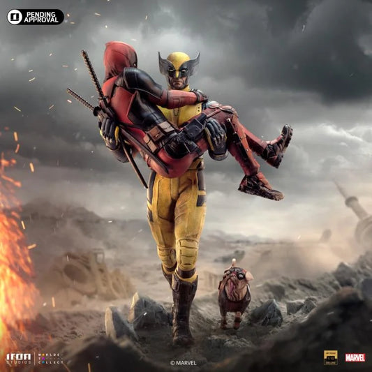 Preventa Estatua Deadpool & Wolverine (Dogpool) Deluxe (Limited Edition) - Deadpool & Wolverine marca Iron Studios escala de arte 1/10