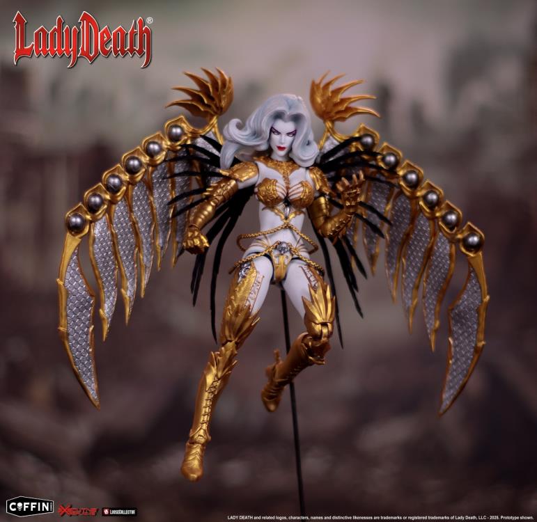Preventa Figura Lady Death (Gold version) marca Executive Replicas escala pequeña 1/12