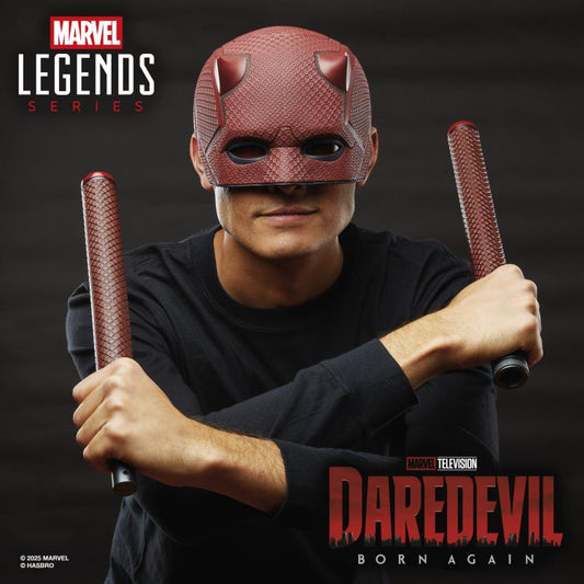 Pedido Casco y Bastones de Daredevil - Daredevil: Born Again - Marvel Legends marca Hasbro escala real 1/1