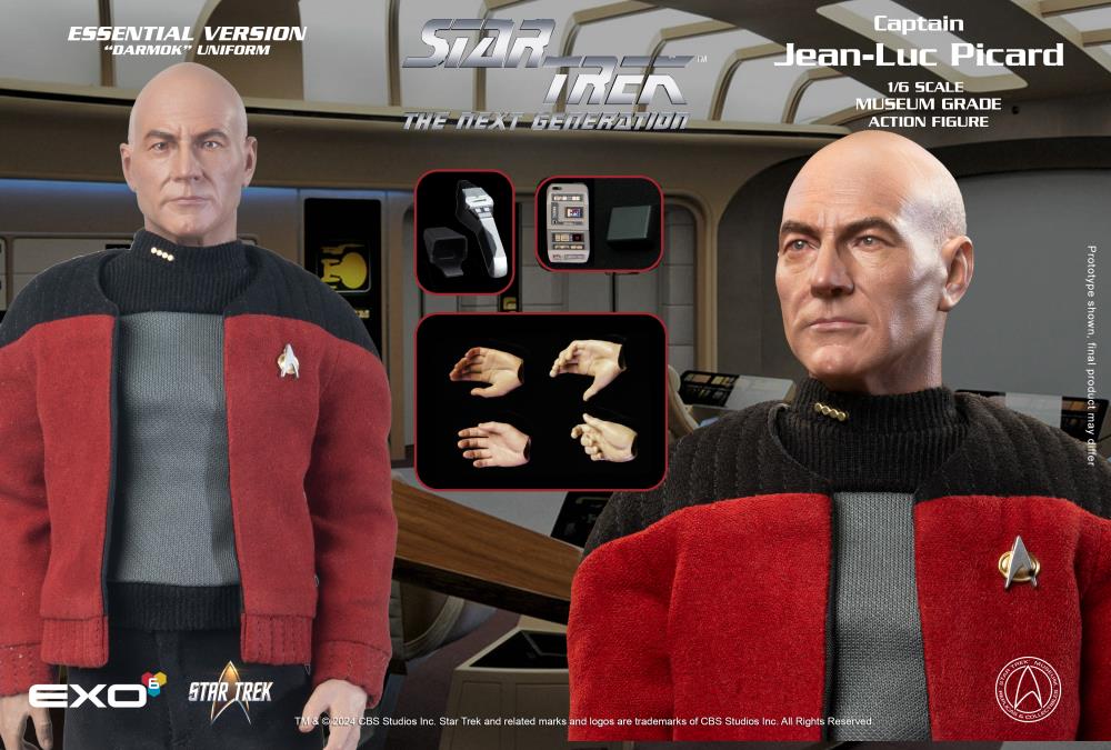 Pedido Figura Captain Jean-Luc Picard (Essential Darmok Uniform version) - Star Trek: The Next Generation marca EXO-6 EXO-01-019-EDU escala 1/6