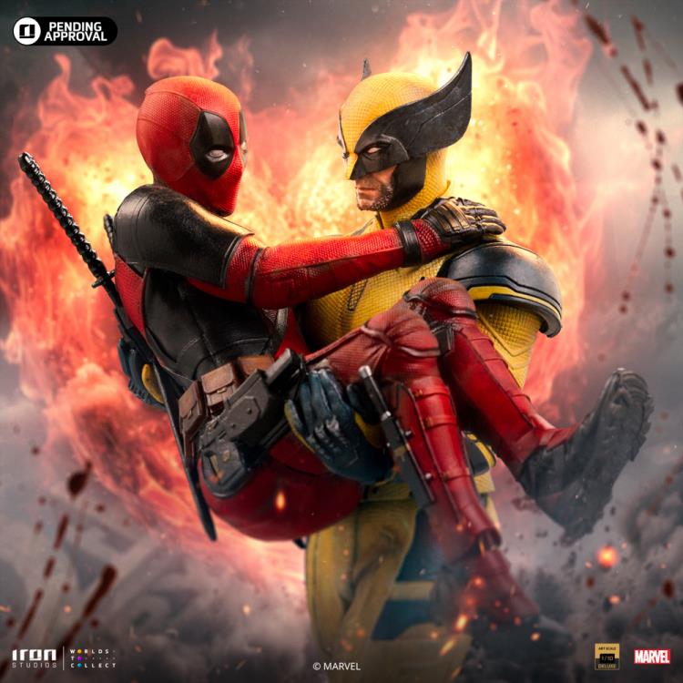 Preventa Estatua Deadpool & Wolverine (Dogpool) Deluxe (Limited Edition) - Deadpool & Wolverine marca Iron Studios escala de arte 1/10
