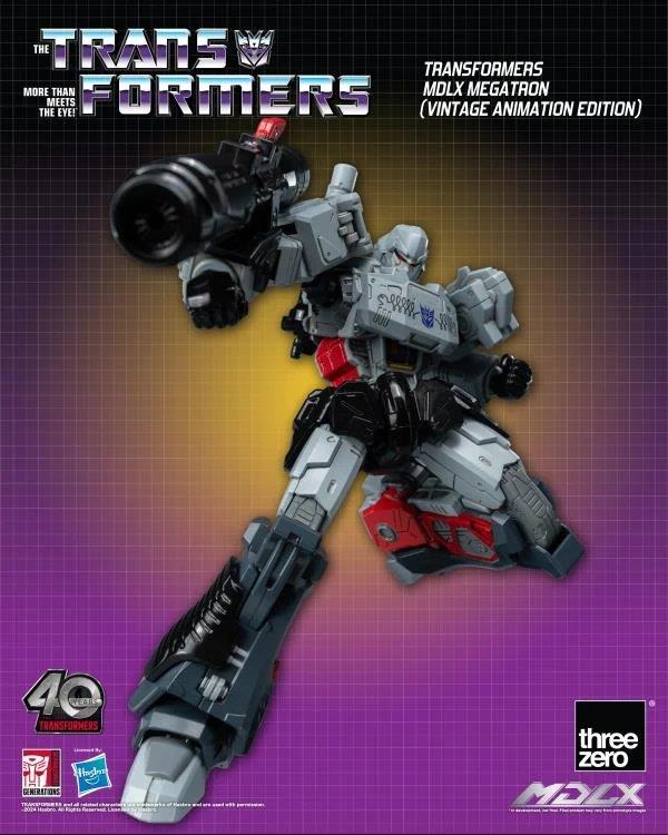 Pedido Figura MDLX Megatron (Vintage Animation) Exclusive 40th Aniversary - Transformers marca Threezero 3Z0694 (18 cm)