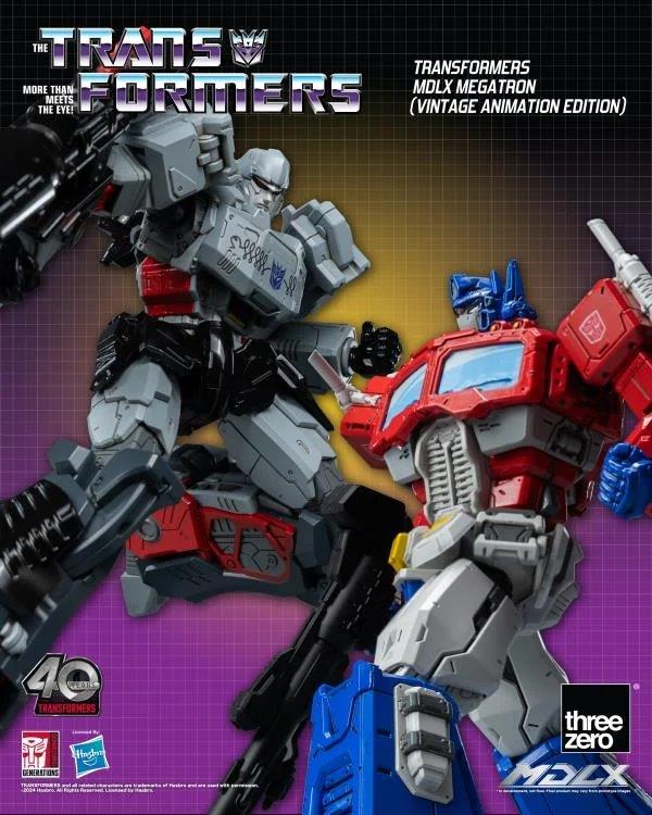 Pedido Figura MDLX Megatron (Vintage Animation) Exclusive 40th Aniversary - Transformers marca Threezero 3Z0694 (18 cm)
