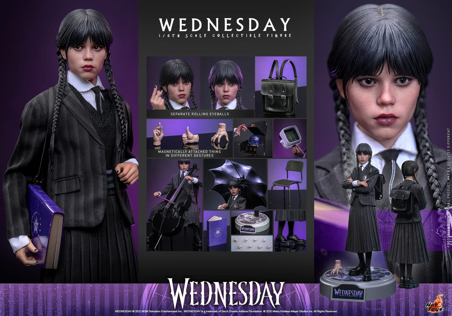 Preventa Figura WEDNESDAY - Wednesday (Netflix Series) marca Hot Toys TMS135 escala 1/6