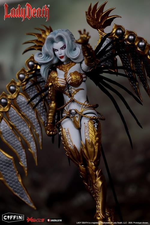 Preventa Figura Lady Death (Gold version) marca Executive Replicas escala pequeña 1/12