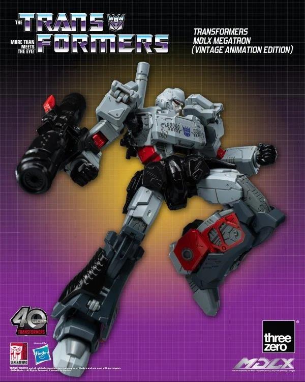 Pedido Figura MDLX Megatron (Vintage Animation) Exclusive 40th Aniversary - Transformers marca Threezero 3Z0694 (18 cm)