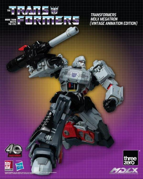 Pedido Figura MDLX Megatron (Vintage Animation) Exclusive 40th Aniversary - Transformers marca Threezero 3Z0694 (18 cm)