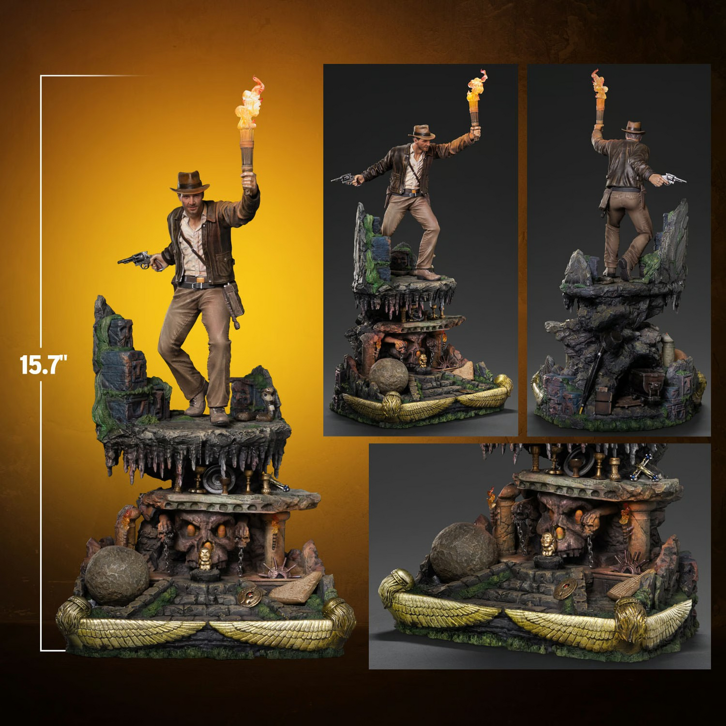Pedido Estatua Indiana Jones (Deluxe) (Limited Edition) marca Iron Studios escala de arte 1/10