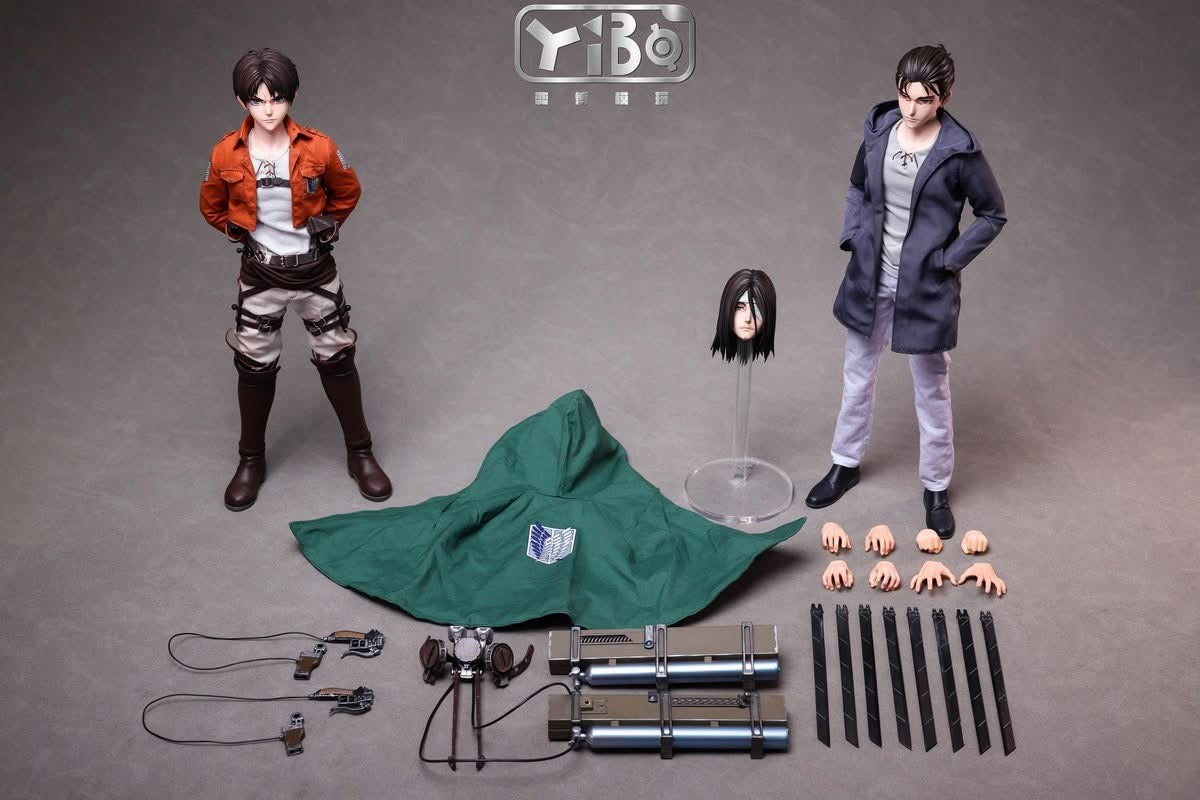 Preventa Figura Eren (pack doble) marca Yibo Toys YB-R2014 escala 1/6