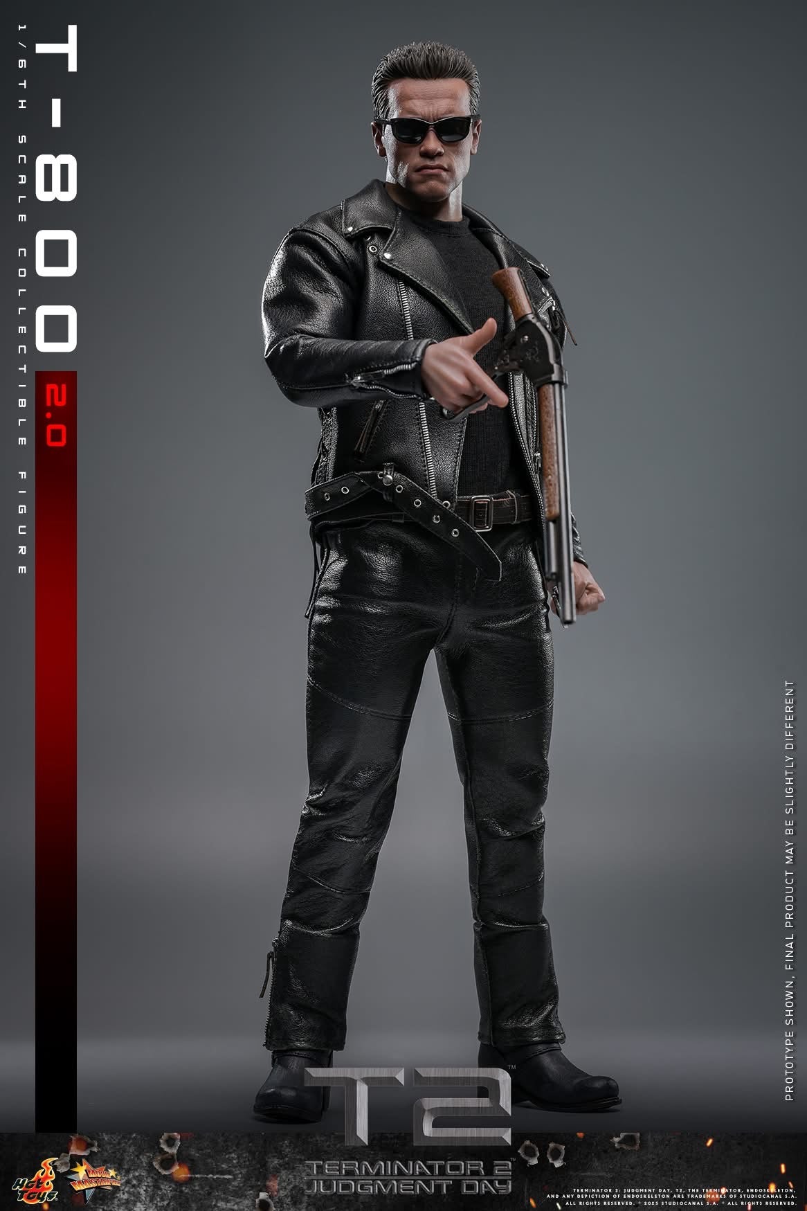 Preventa Figura T-800 (2.0) - Terminator 2: Judgment Day marca Hot Toys MMS795 escala 1/6