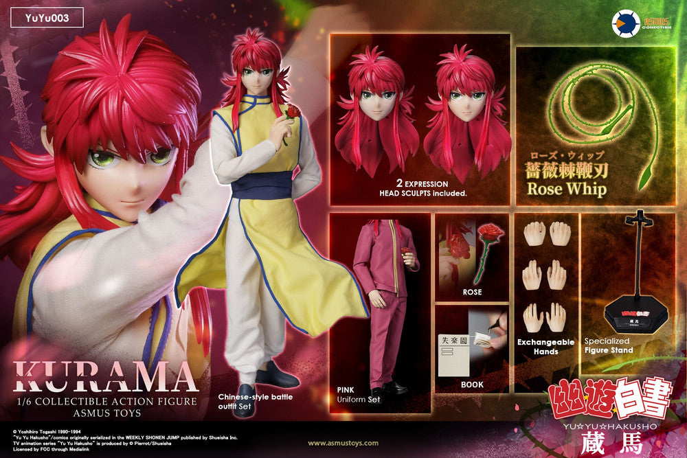 Preventa Figura Kurama - Yu Yu Hakusho marca Asmus Toys YUYU003A escala 1/6