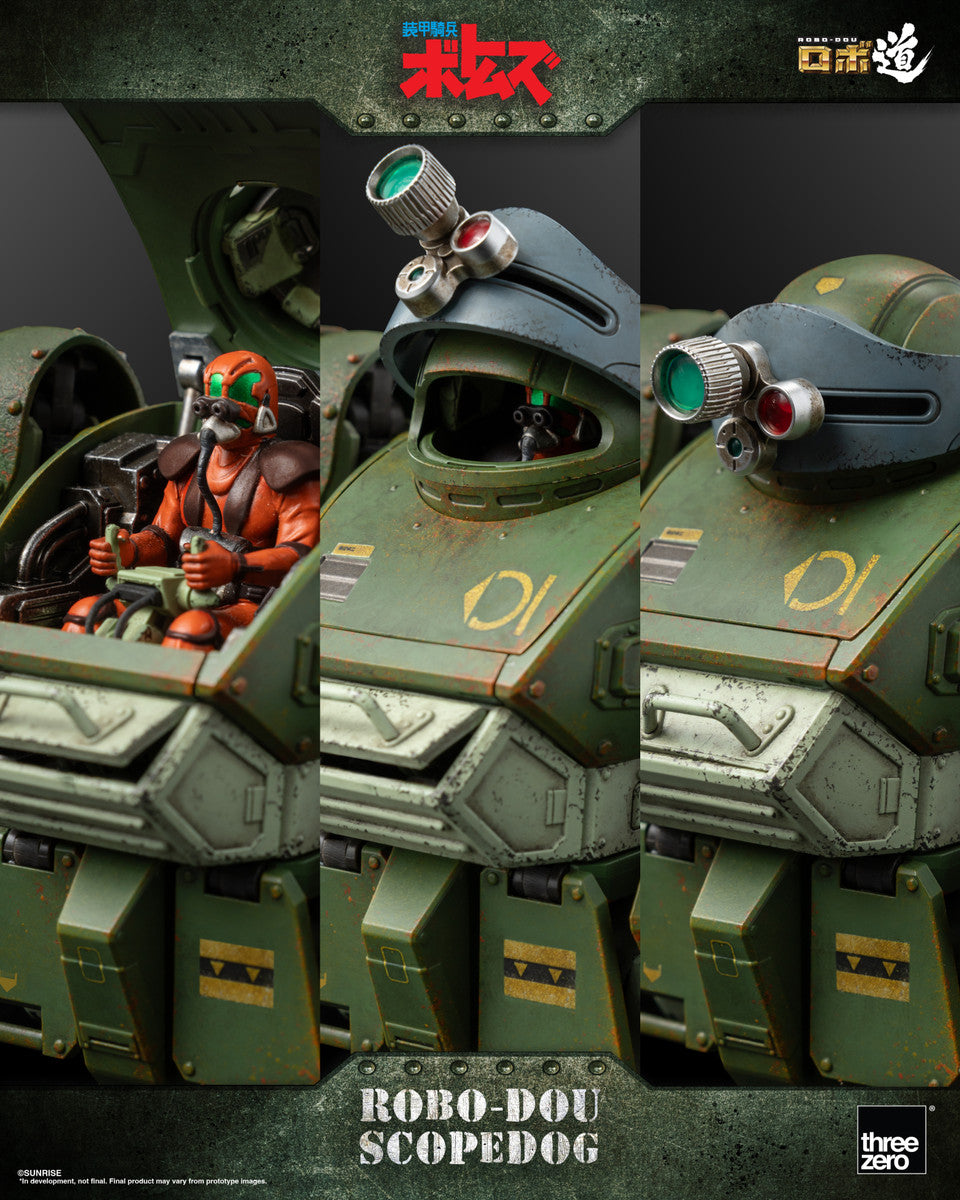 Pedido Figura ROBO-DOU Scopedog - Armored Trooper VOTOMS marca Threezero 3Z0190 (14.6 cm)