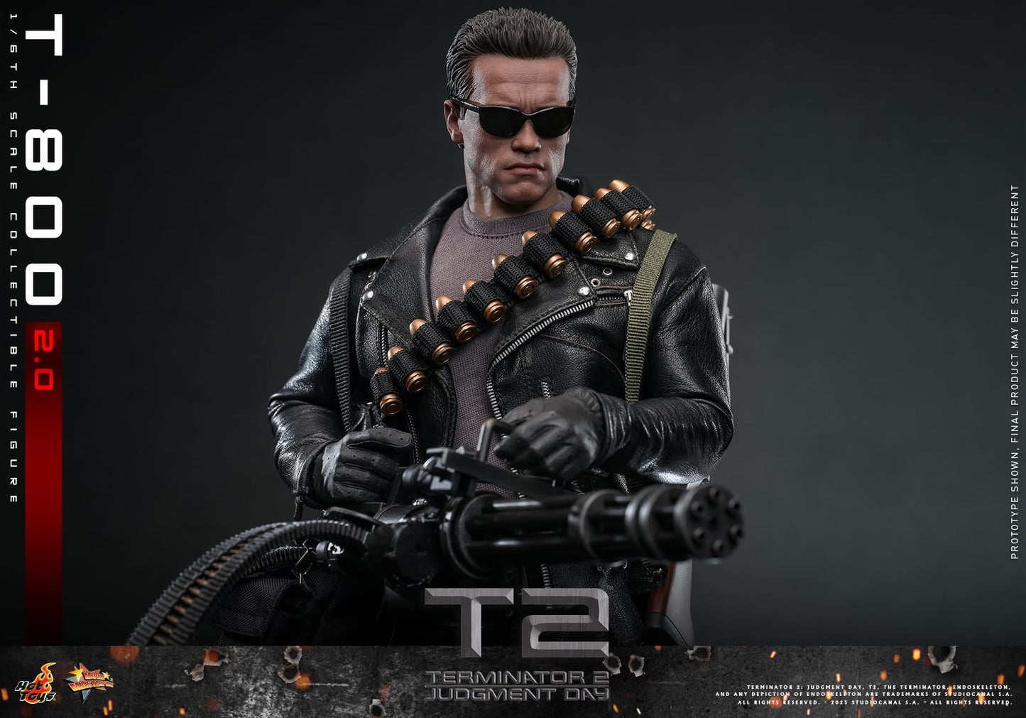 Preventa Figura T-800 (2.0) - Terminator 2: Judgment Day marca Hot Toys MMS795 escala 1/6