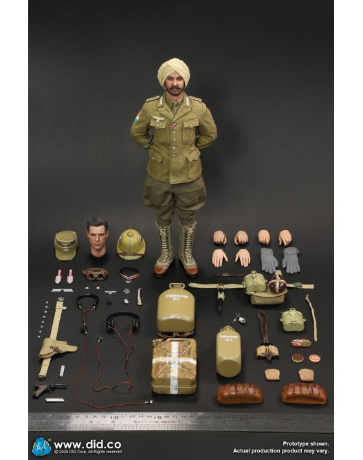 Preventa Figura Ishaan & Panzer Commander (2 cabezas 1 cuerpo) - Stauffenberg - WWII German Africa Corps Supply Duty marca DID V80185 escala 1/6