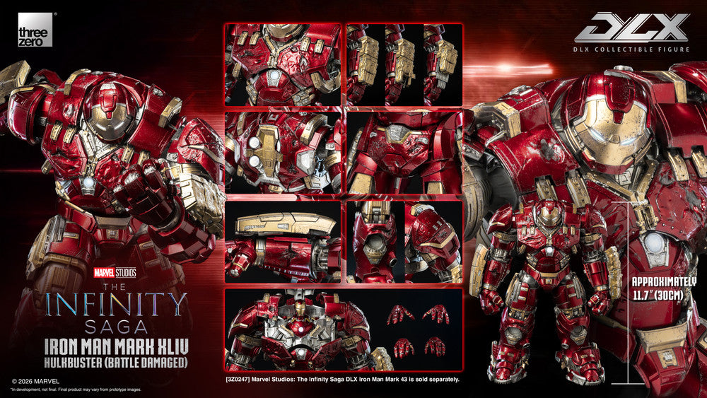 Preventa Figura DLX Iron Man Mark 44 Hulkbuster (Battle Damaged) - Marvel Studios: The Infinity Saga marca Threezero 3Z0919 escala 1/12