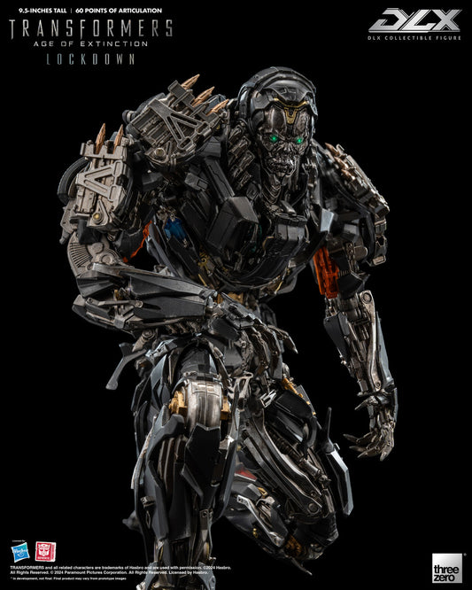 Preventa Figura DLX Lockdown - Transformers: Age of Extinction marca Threezero 3Z0471 (24 cm)