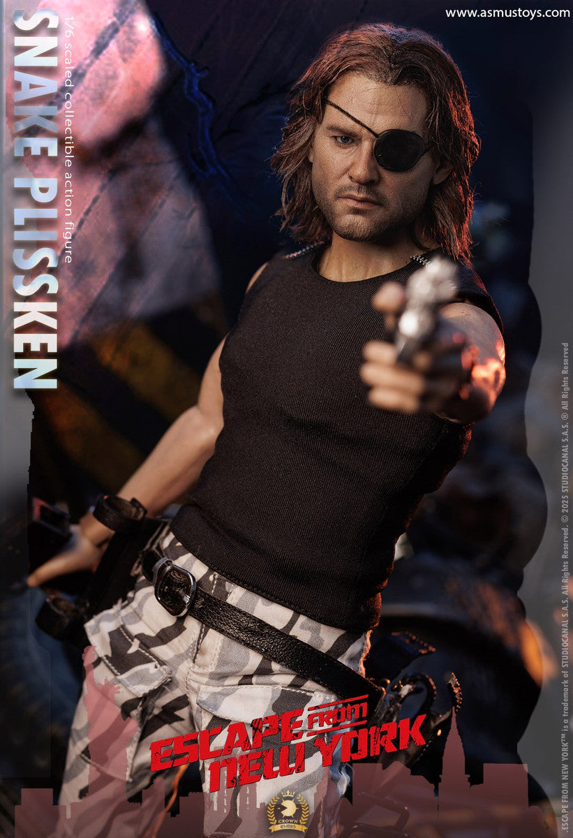 Pedido Figura SNAKE PLISSKEN (versión cabello enraizado) - Escape from New York - Serie Crown marca Asmus Toys CRW004AH escala 1/6